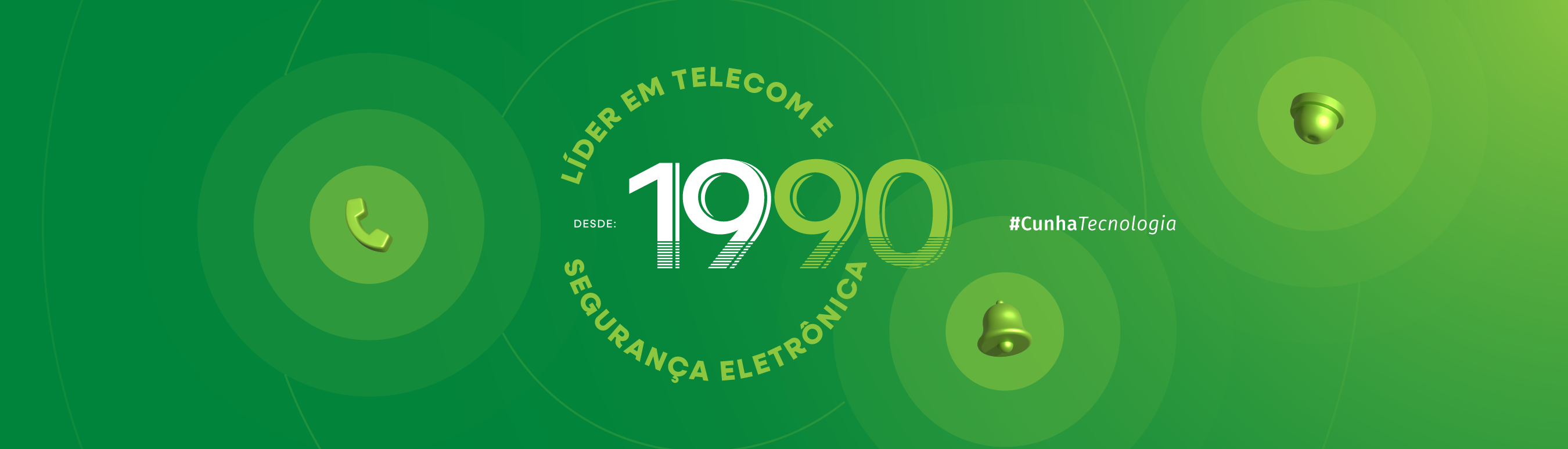 Banner Lider em Tecnologia e Segurança Eletrônica Desde: 1990